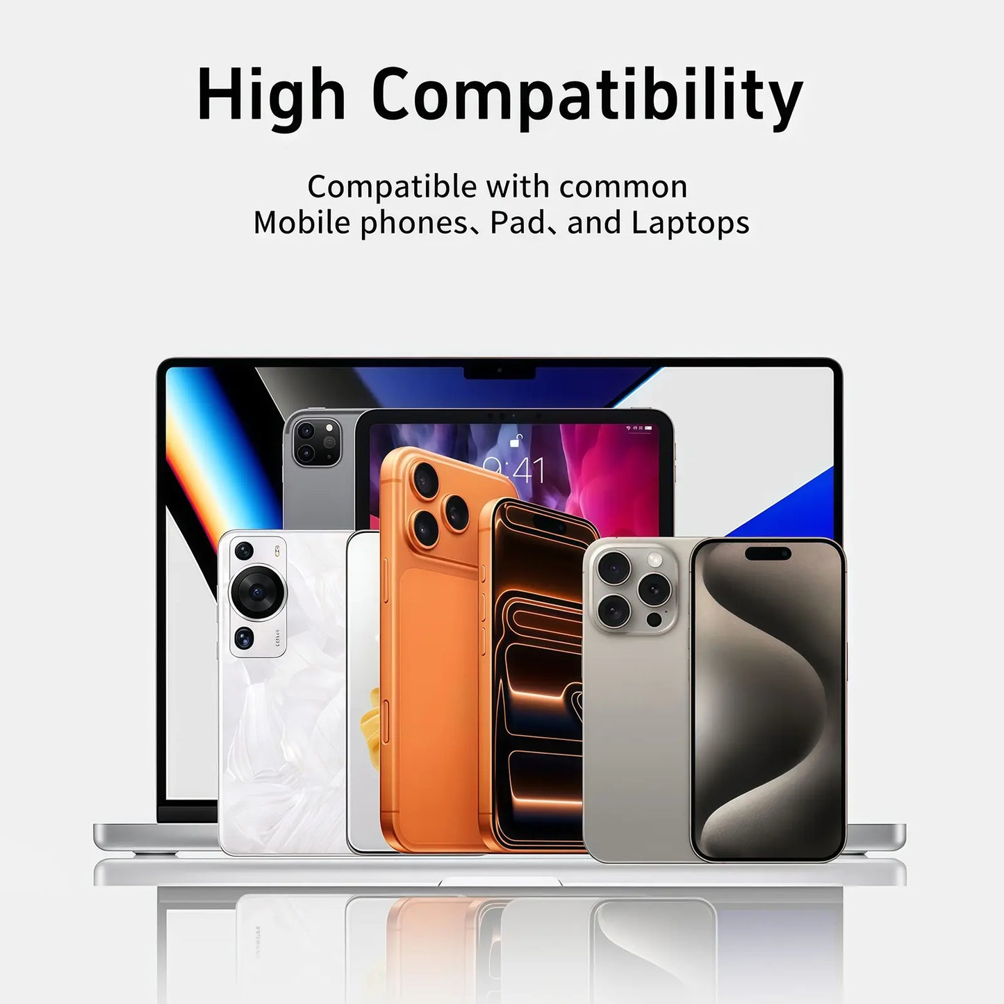 MOJUE 240W Fast Charging USB-C to USB-C Flat Cable with 90-Degree Angle, 4.9FT - Compatible with iPhone 15/16/17 Series and Samsung S26/S25